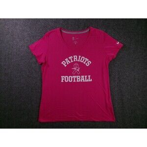 New England Patriots Top Women XL Pink Football Pink  MFL Nike Team Apparel